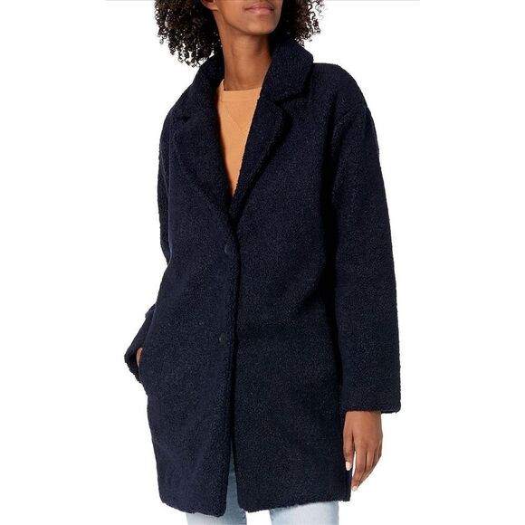 NEW Teddy Bear Fleece Oversized-Fit Lapel Jacket XS - Picture 1 of 6